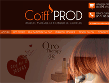 Tablet Screenshot of coiffprod.com